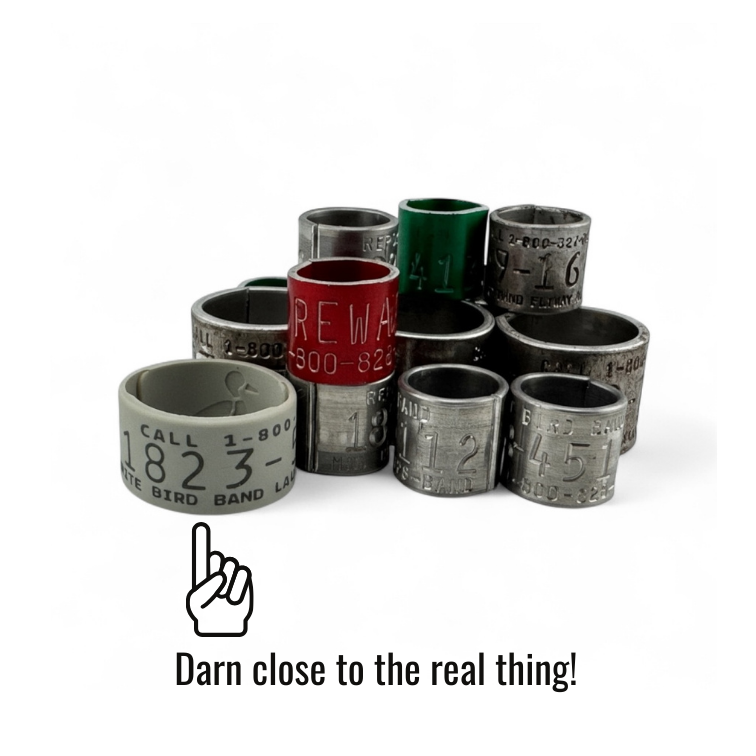 FLYT "STEEL GRAY" Silicone Duck Band Ring